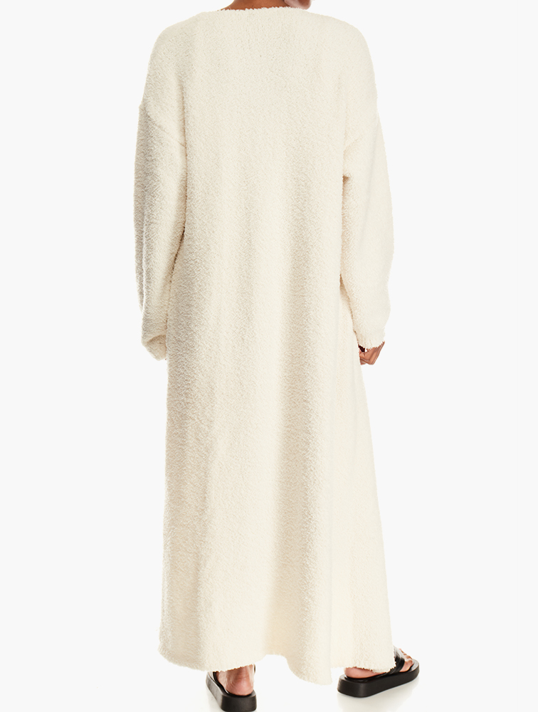 MyRunway Shop Missguided White Towelling Square Neck Dress & Robe Set